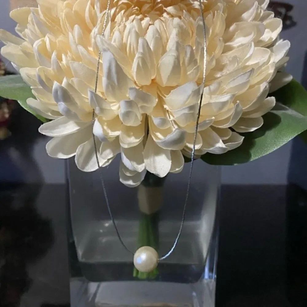 Large Costume Pearl Statement Necklace